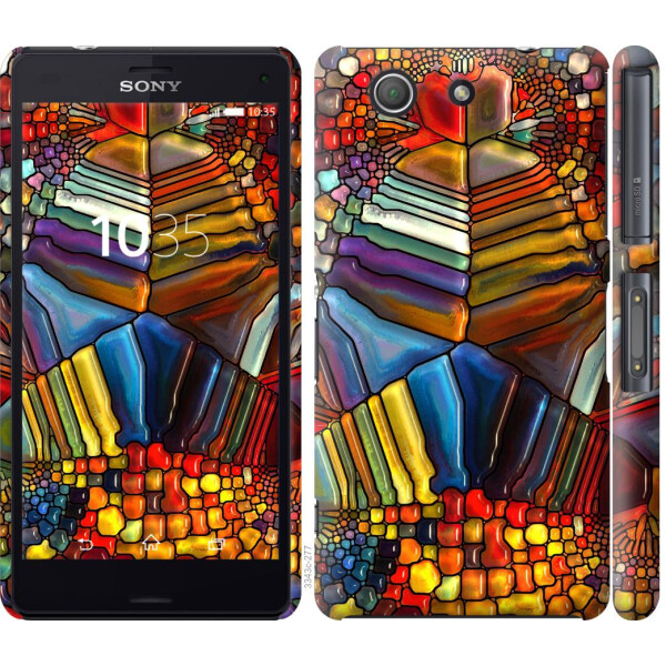 

Чехол на Sony Xperia Z3 Compact D5803 Разноцветный витраж (04798)