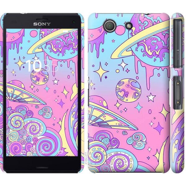 

Чехол на Sony Xperia Z3 Compact D5803 Розовая галактика (04798)