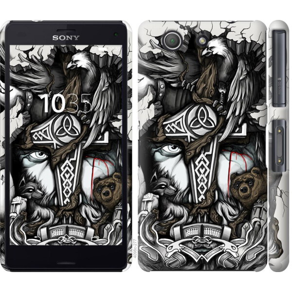 

Чехол на Sony Xperia Z3 Compact D5803 Тату Викинг (04798)