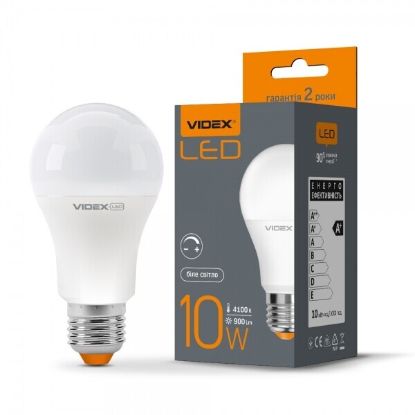 

Лампа светодиодная VIDEX A60eD 10W E27 4100K 220V диммерная (VL-A60eD-10274)