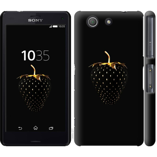

Чехол на Sony Xperia Z3 Compact D5803 Черная клубника (04798)