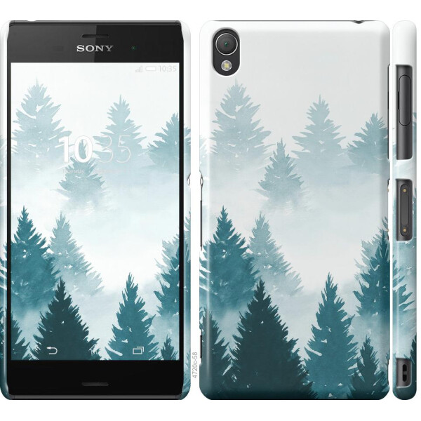 

Чехол на Sony Xperia Z3 D6603 Акварельные Елки (04798)