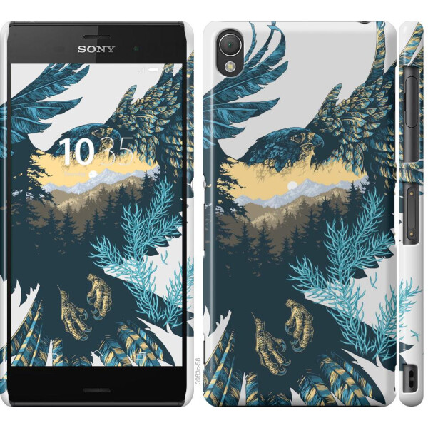 

Чехол на Sony Xperia Z3 D6603 Арт-орел на фоне природы (04798)