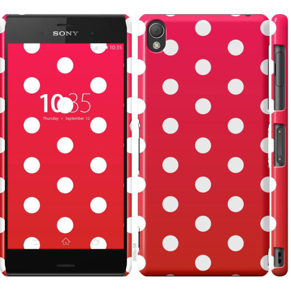 

Чехол на Sony Xperia Z3 D6603 Градиент, Горошек (04798)