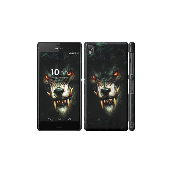 

Чехол на Sony Xperia Z3 D6603 Дьявольский волк (04798)