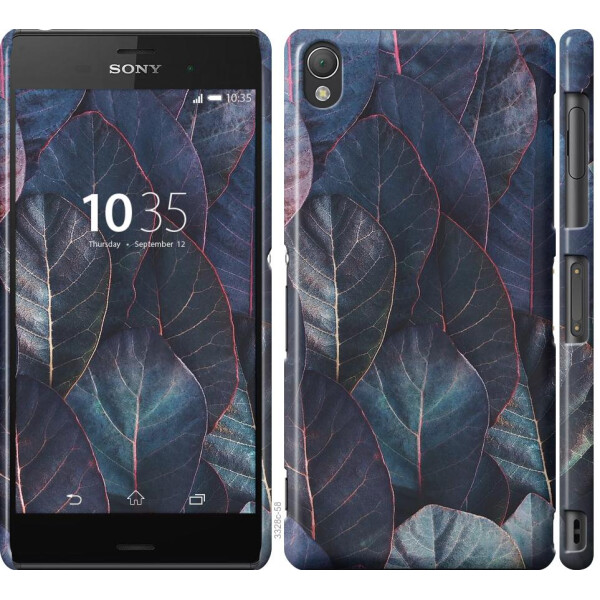 

Чехол на Sony Xperia Z3 D6603 Листья v3 (04798)