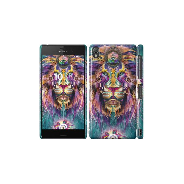 

Чехол на Sony Xperia Z3 D6603 Люминесцентный лев (04798)