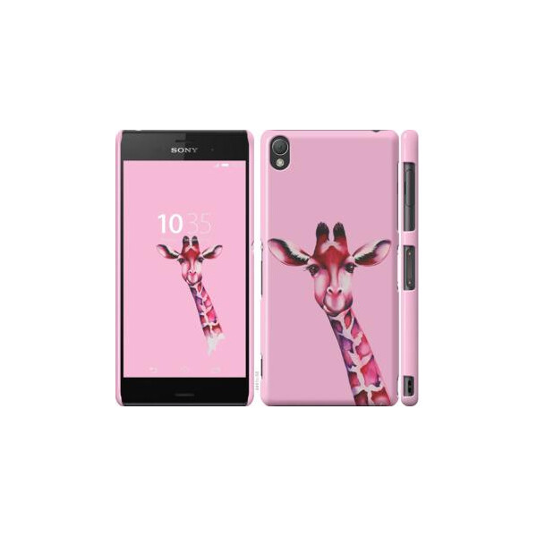

Чехол на Sony Xperia Z3 D6603 Розовая жирафа (04798)