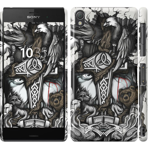 

Чехол на Sony Xperia Z3 D6603 Тату Викинг (04798)