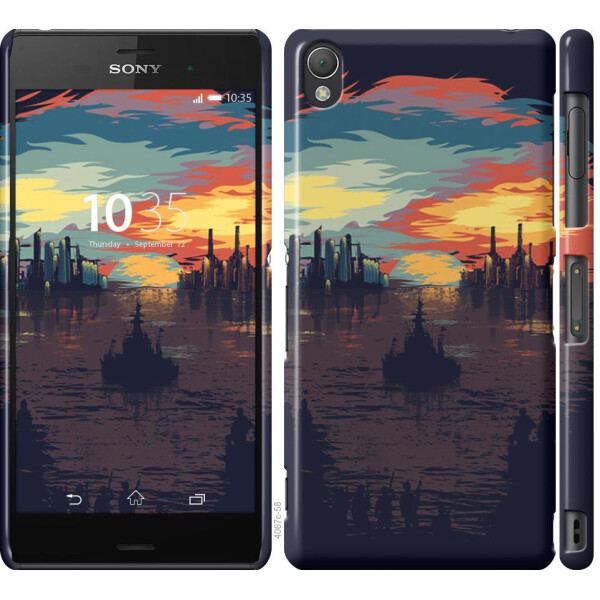 

Чехол на Sony Xperia Z3 D6603 Череп-абстракция (04798)