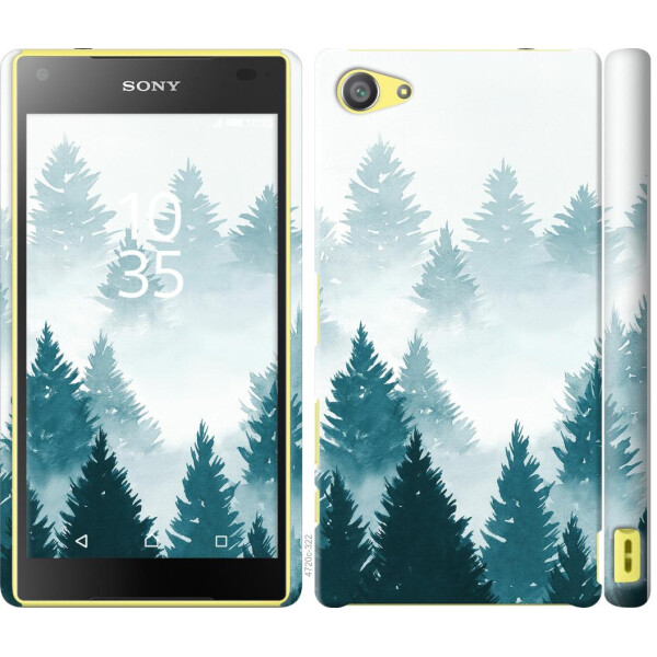 

Чехол на Sony Xperia Z5 Compact E5823 Акварельные Елки (04798)