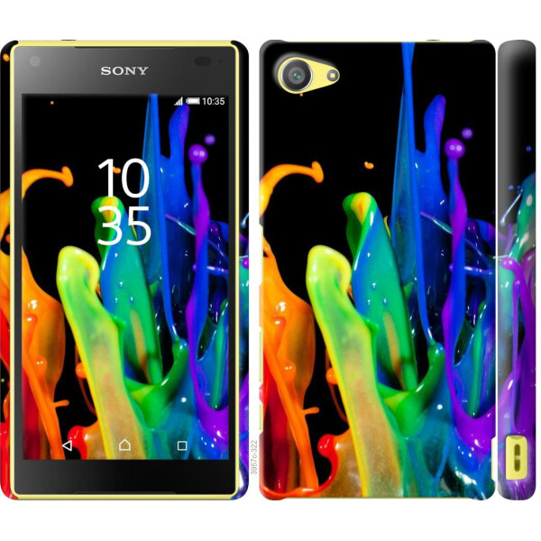 

Чехол на Sony Xperia Z5 Compact E5823 брызги краски (04798)