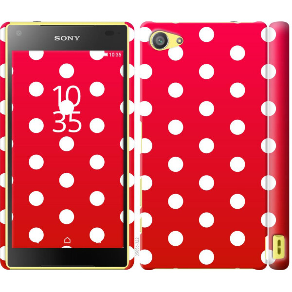 

Чехол на Sony Xperia Z5 Compact E5823 Градиент, Горошек (04798)