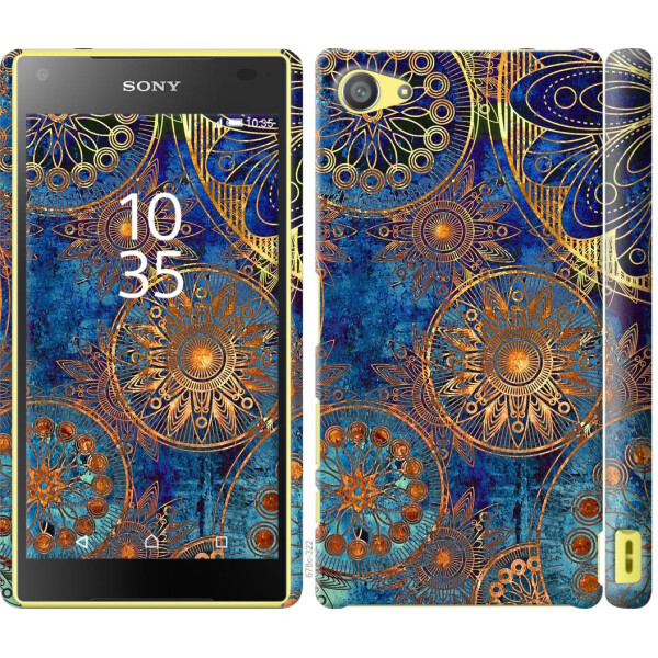 

Чехол на Sony Xperia Z5 Compact E5823 Золотой узор (04798)