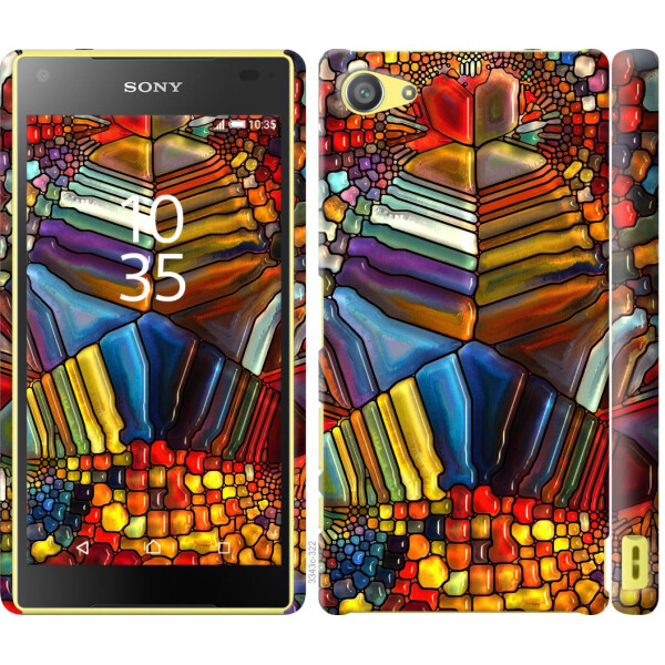 

Чехол на Sony Xperia Z5 Compact E5823 Разноцветный витраж (04798)
