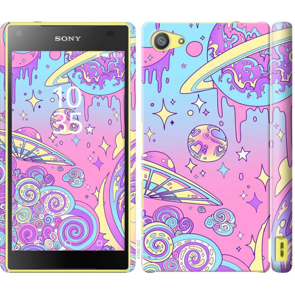 

Чехол на Sony Xperia Z5 Compact E5823 Розовая галактика (04798)
