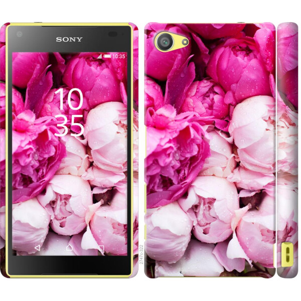 

Чехол на Sony Xperia Z5 Compact E5823 Розовые пионы (04798)