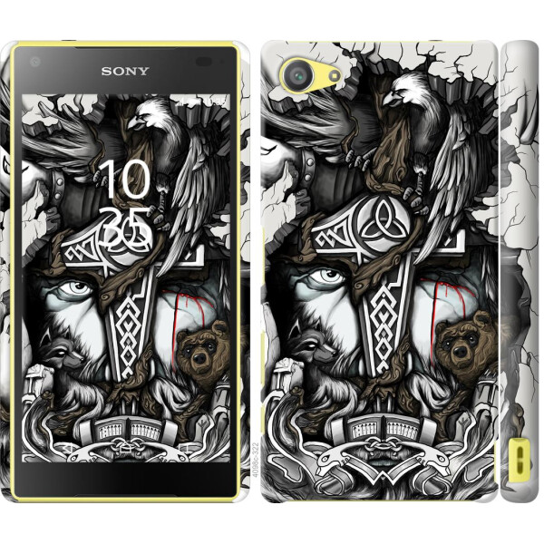 

Чехол на Sony Xperia Z5 Compact E5823 Тату Викинг (04798)
