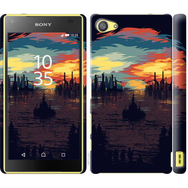 

Чехол на Sony Xperia Z5 Compact E5823 Череп-абстракция (04798)