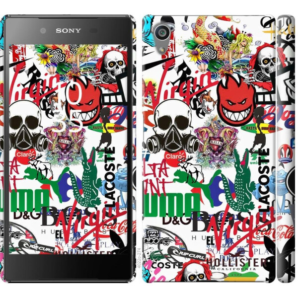 

Чехол на Sony Xperia Z5 E6633 Many different logos (04798)