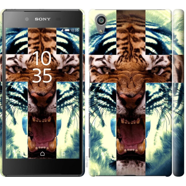 

Чехол на Sony Xperia Z5 E6633 Злой тигр (04798)