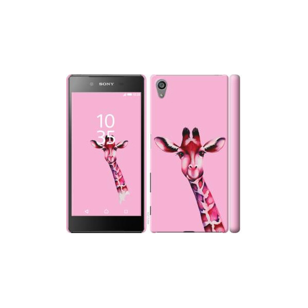 

Чехол на Sony Xperia Z5 E6633 Розовая жирафа (04798)