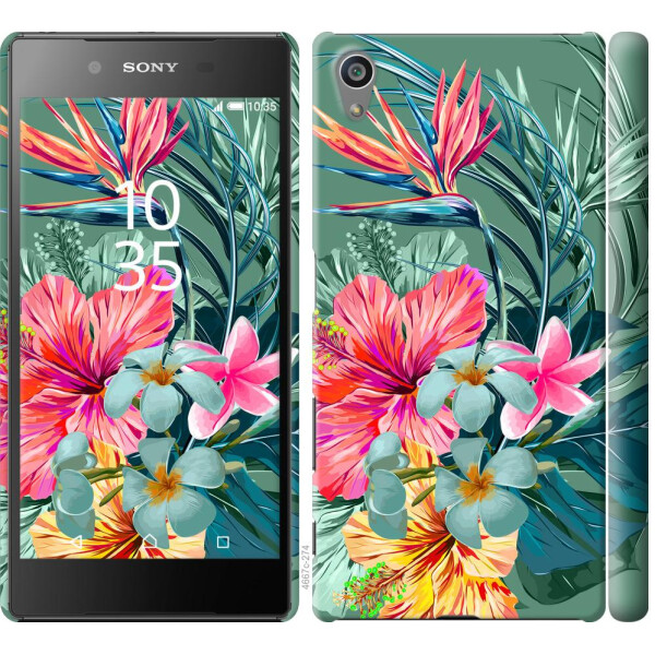 

Чехол на Sony Xperia Z5 E6633 Тропические цветы v1 (04798)