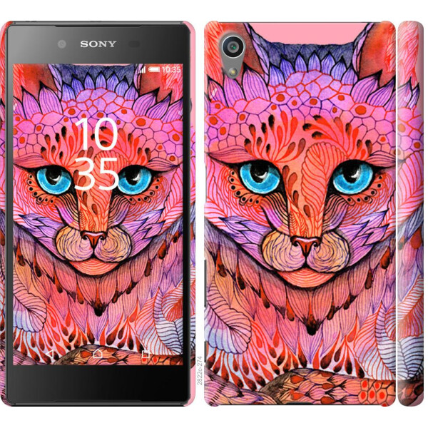 

Чехол на Sony Xperia Z5 E6633 Узорчатая кошка (04798)