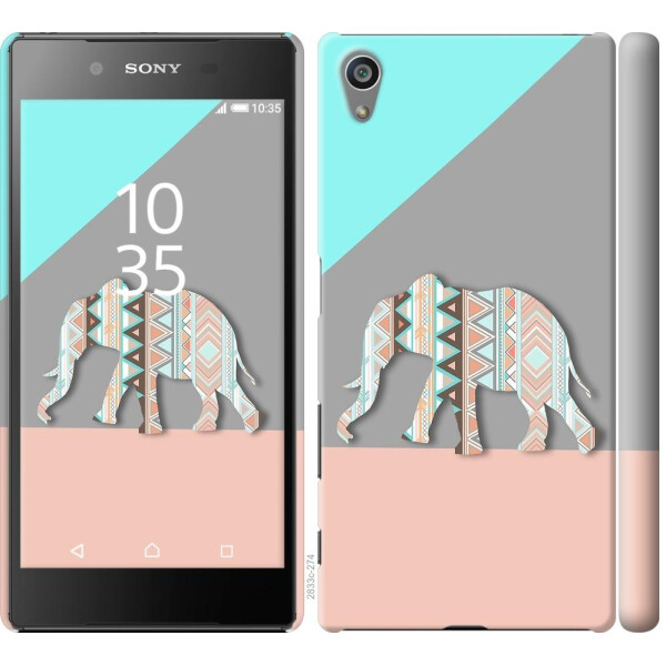 

Чехол на Sony Xperia Z5 E6633 Узорчатый слон (04798)