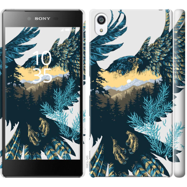 

Чехол на Sony Xperia Z5 Premium E6883 Арт-орел на фоне природы (04798)