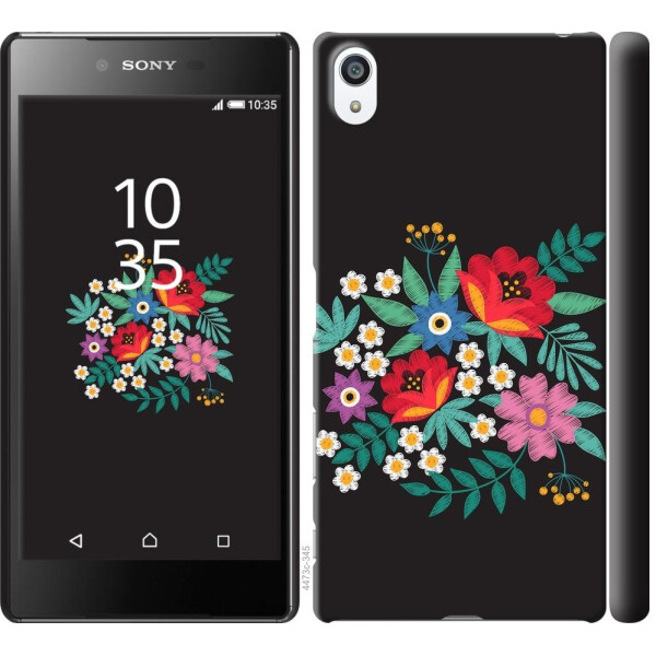 

Чехол на Sony Xperia Z5 Premium E6883 Вышитые цветы (04798)