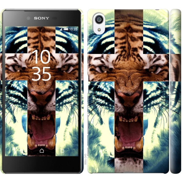 

Чехол на Sony Xperia Z5 Premium E6883 Злой тигр (04798)