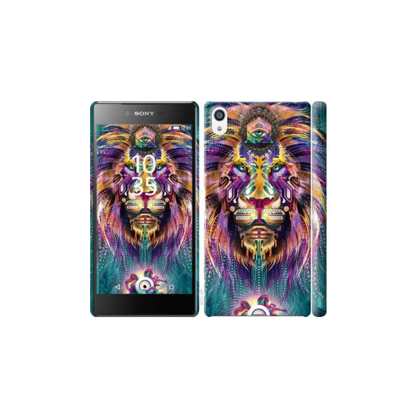 

Чехол на Sony Xperia Z5 Premium E6883 Люминесцентный лев (04798)