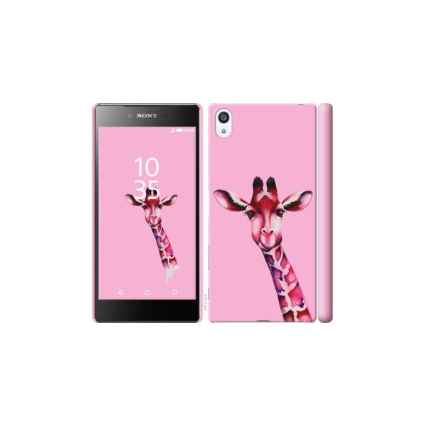 

Чехол на Sony Xperia Z5 Premium E6883 Розовая жирафа (04798)