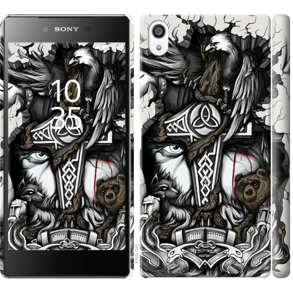 

Чехол на Sony Xperia Z5 Premium E6883 Тату Викинг (04798)