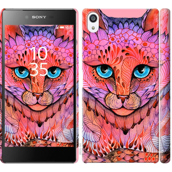 

Чехол на Sony Xperia Z5 Premium E6883 Узорчатая кошка (04798)