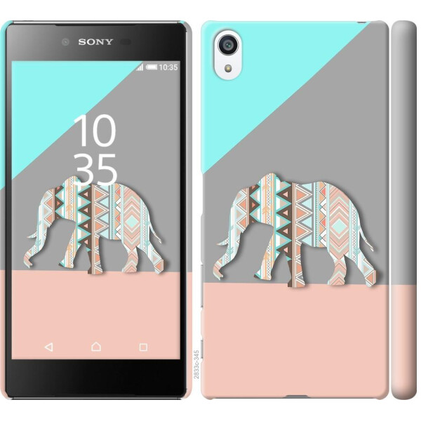 

Чехол на Sony Xperia Z5 Premium E6883 Узорчатый слон (04798)