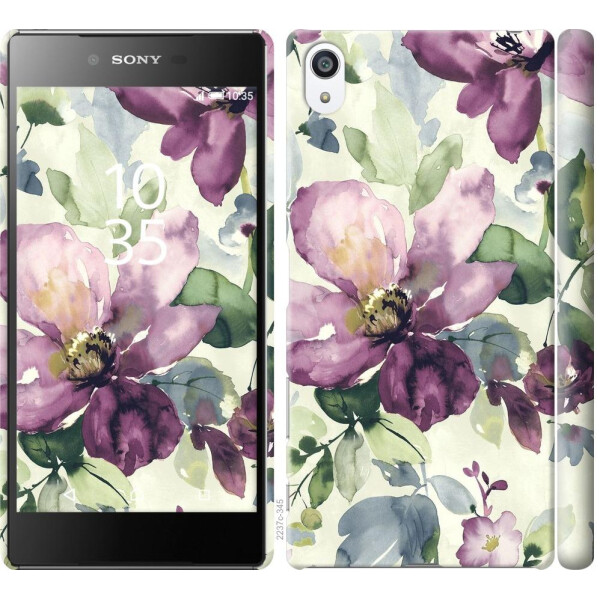 

Чехол на Sony Xperia Z5 Premium E6883 Цветы акварелью (04798)