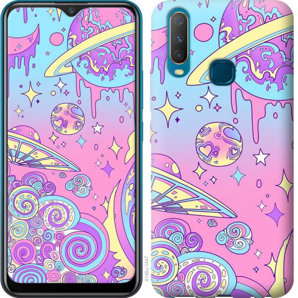 

Чехол на Vivo Y17 Розовая галактика (04798)