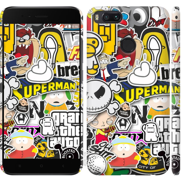 

Чехол на Xiaomi Mi 5X Popular logos (04798)
