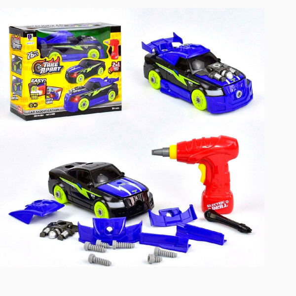 

Гоночная машина Конструктор Kimi со световым и звуковым эффектом Разноцветная 6974210260360