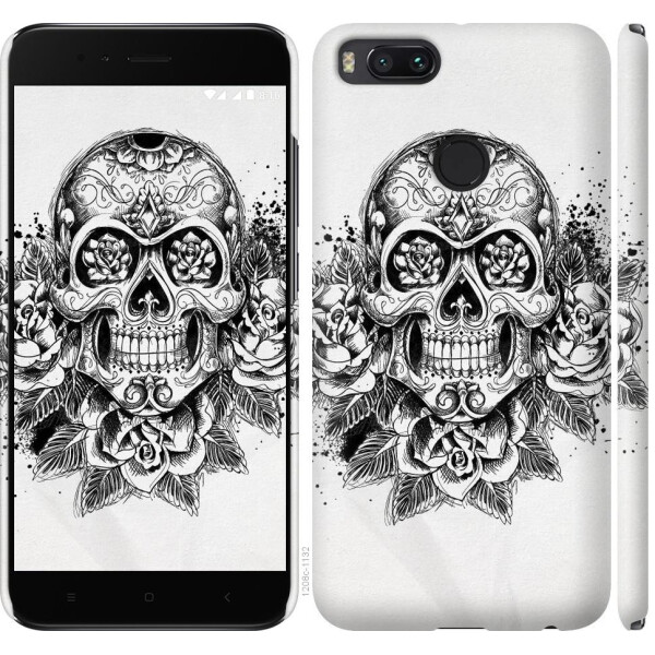 

Чехол на Xiaomi Mi 5X Череп и розы (04798)