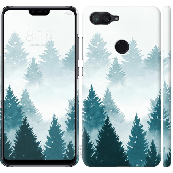 

Чехол на Xiaomi Mi 8 Lite Акварельные Елки (04798)