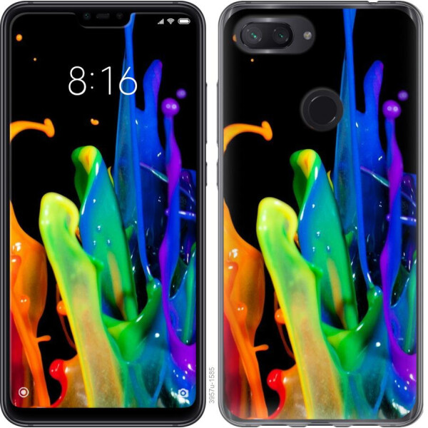 

Чехол на Xiaomi Mi 8 Lite брызги краски (04798)