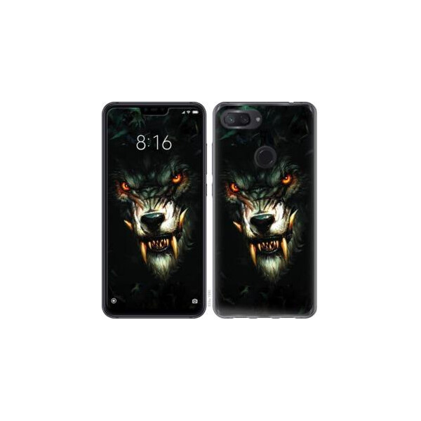 

Чехол на Xiaomi Mi 8 Lite Дьявольский волк (04798)