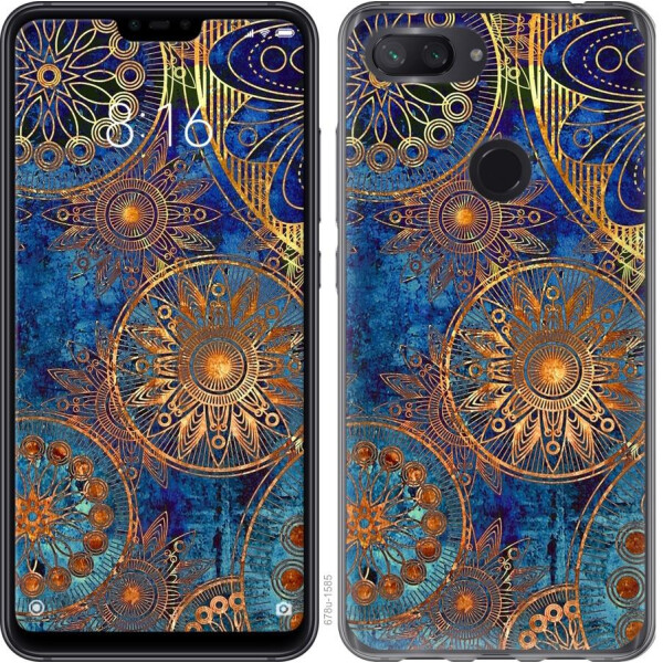 

Чехол на Xiaomi Mi 8 Lite Золотой узор (04798)