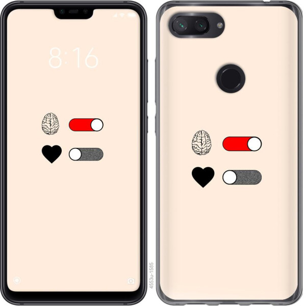 

Чехол на Xiaomi Mi 8 Lite Любовь и ум (04798)