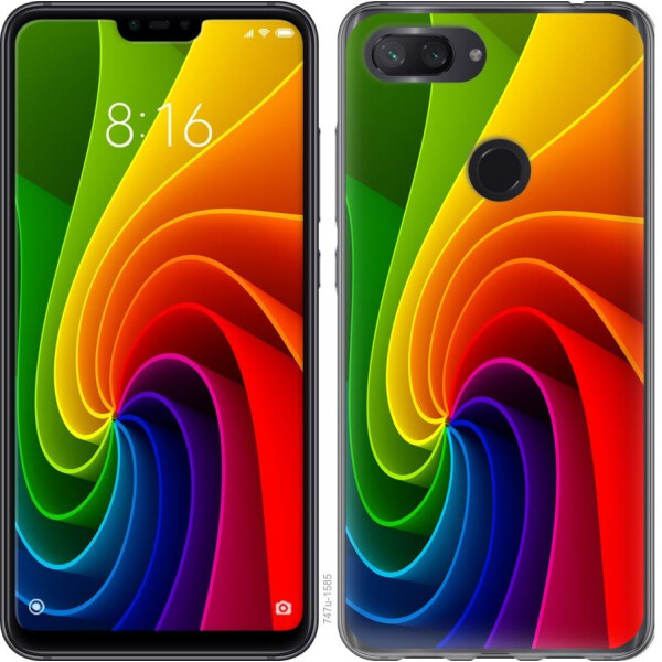 

Чехол на Xiaomi Mi 8 Lite Радужный вихрь (04798)