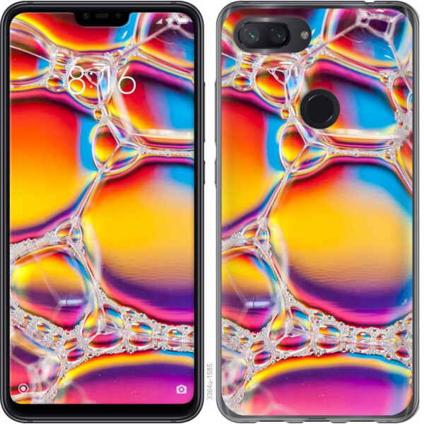 

Чехол на Xiaomi Mi 8 Lite Цветные пузыри (04798)