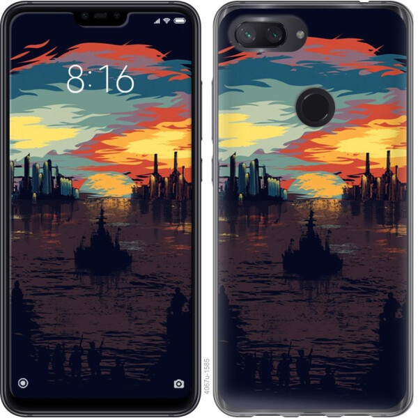

Чехол на Xiaomi Mi 8 Lite Череп-абстракция (04798)